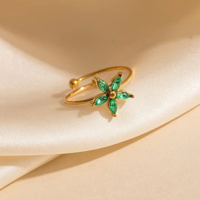 Bague Floréa Émeraude