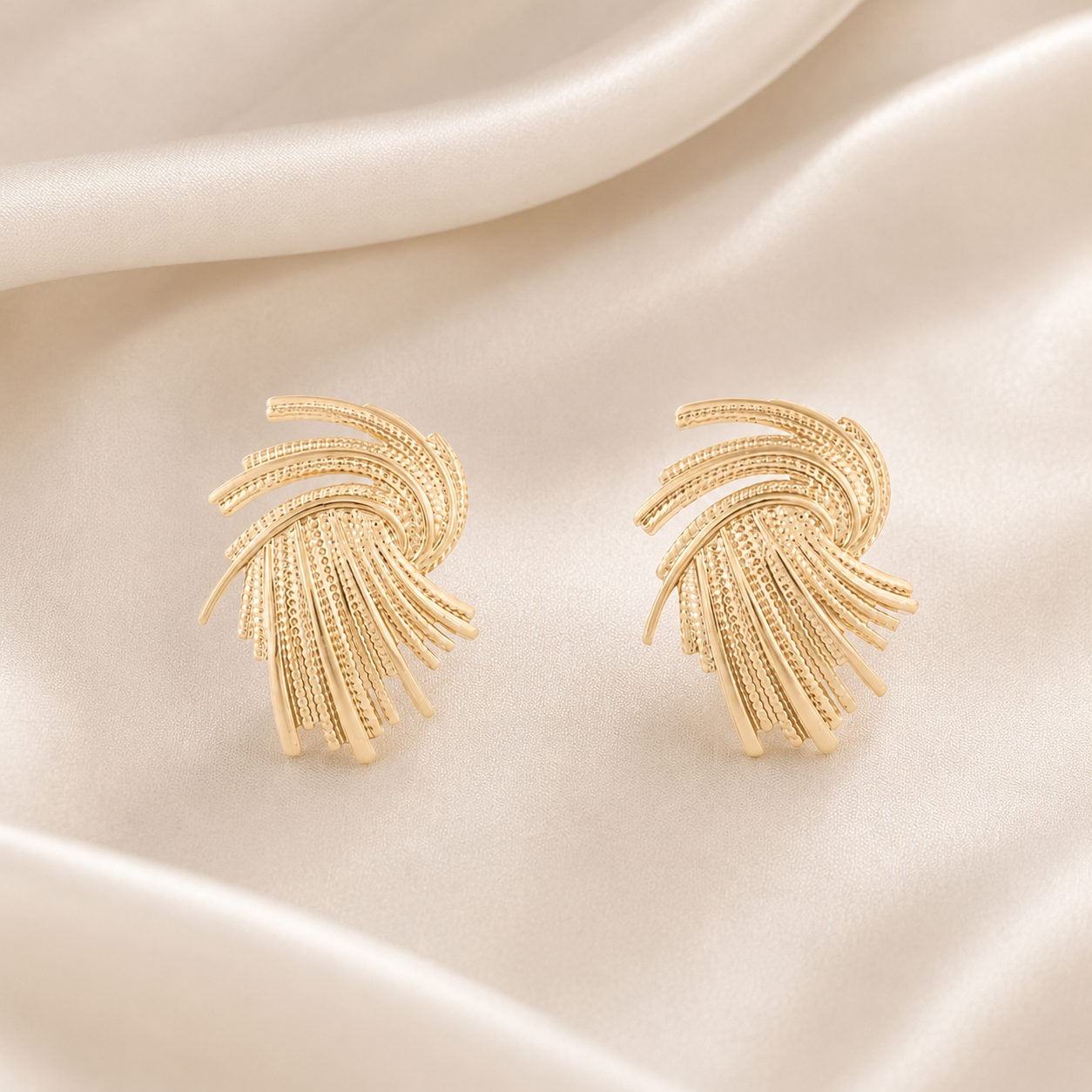 Boucles d'oreilles éventail