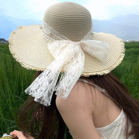 Chapeau de Soleil Premium en Paille Beige