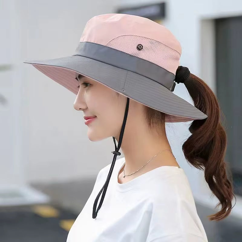 Chapeau de Randonnée Anti-UV - Rose