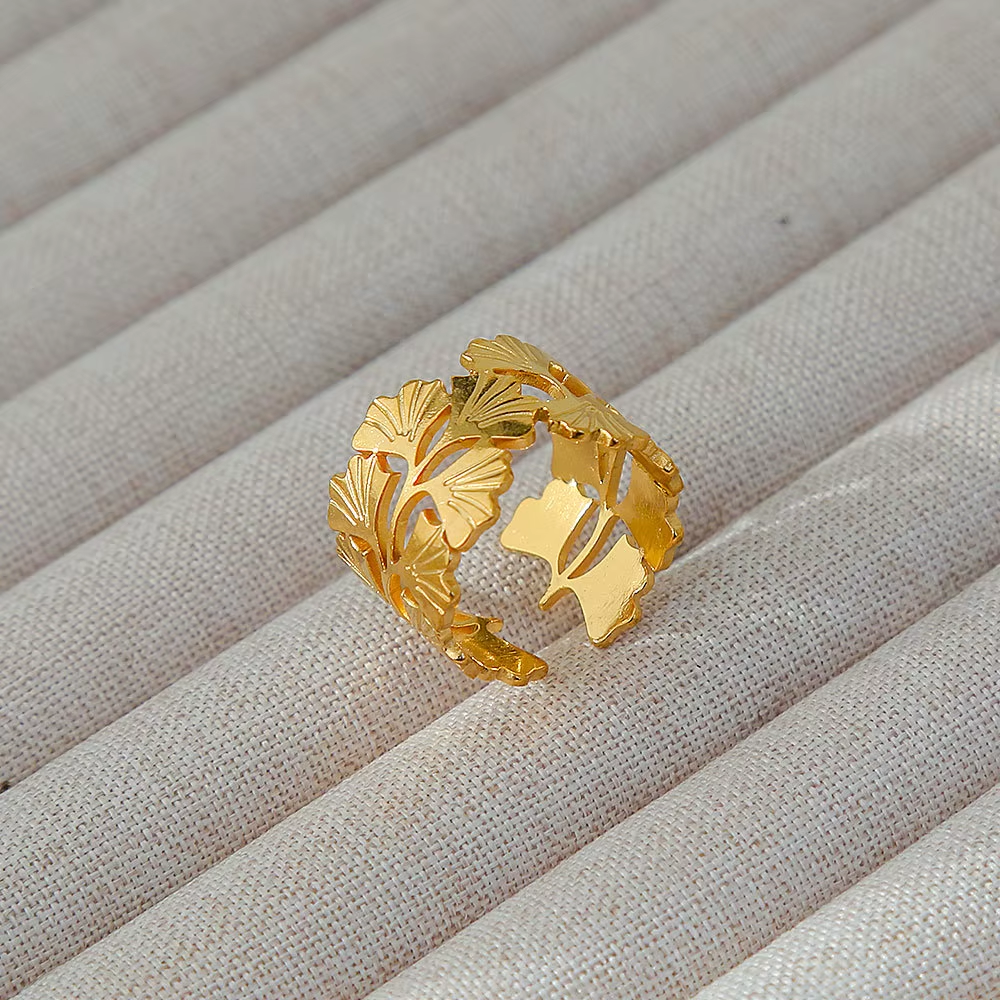 Bague Ginkgo Doré