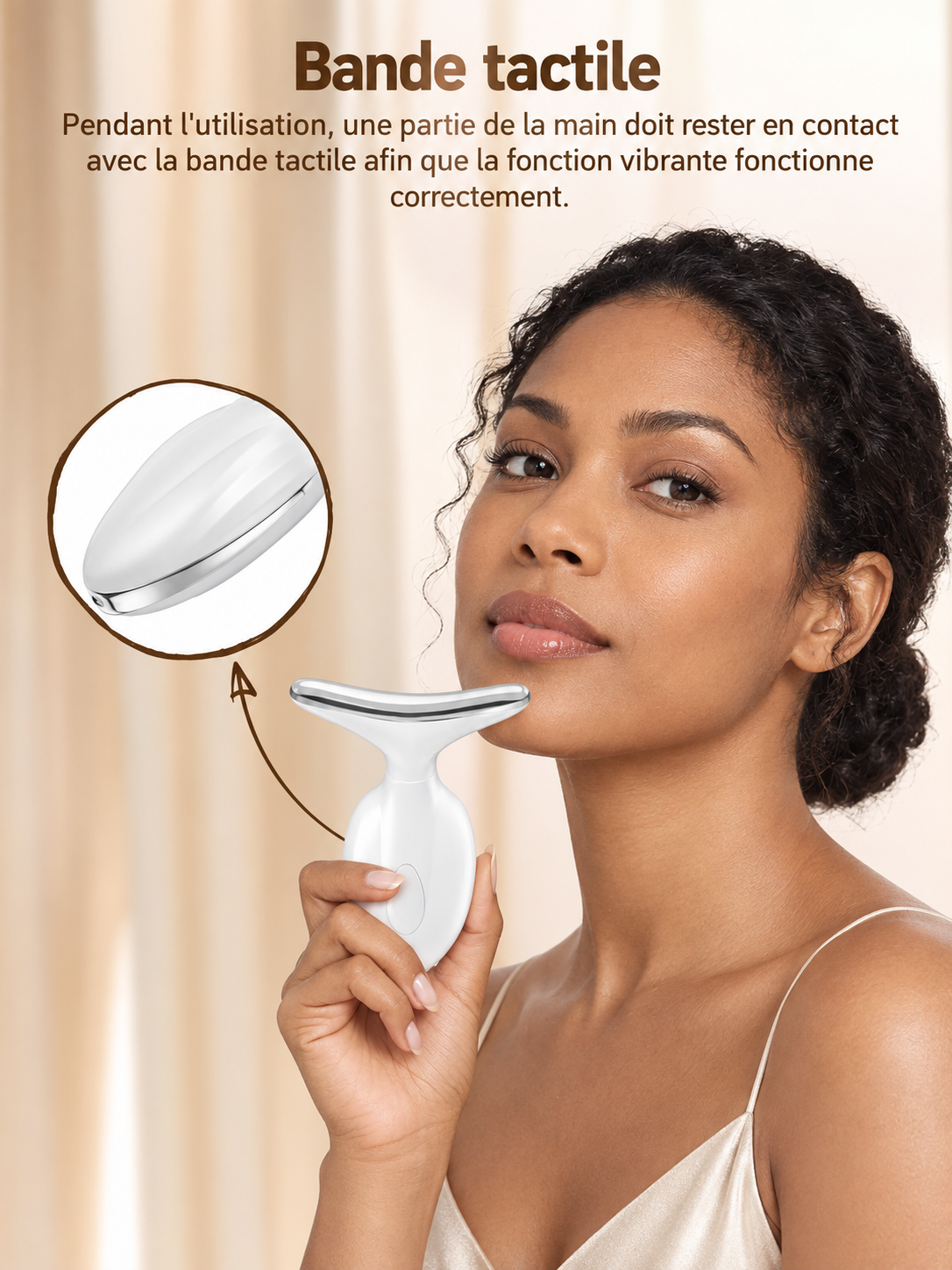 Masseur Visage & Cou 7 LED