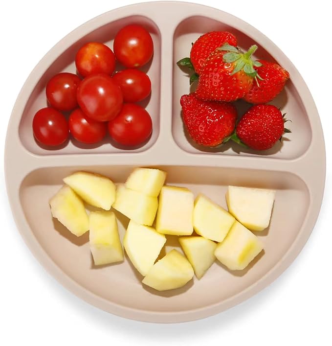 Assiette Compartimentée en Silicone pour Bébé