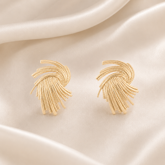Boucles d'oreilles éventail
