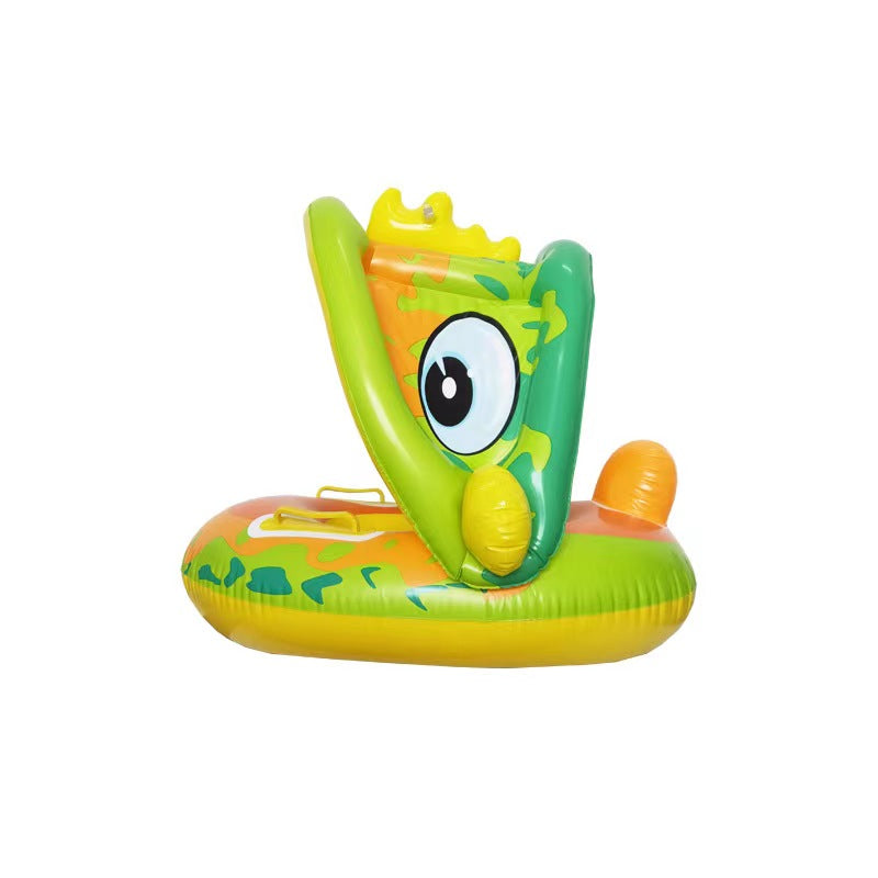 Bouée Bébé Dinosaure avec Pare-Soleil