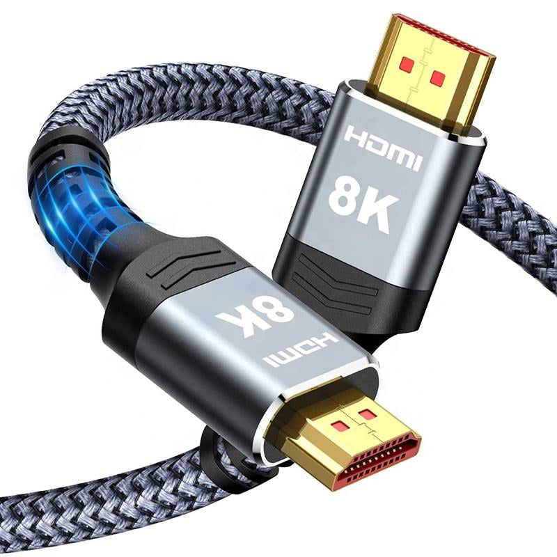 Câble HDMI 8K Tressé Haute Résistance – 1,5 m