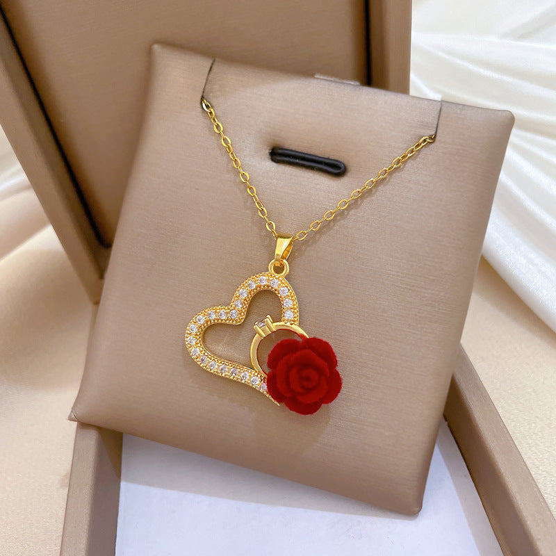 Collier Cœur Rosélia
