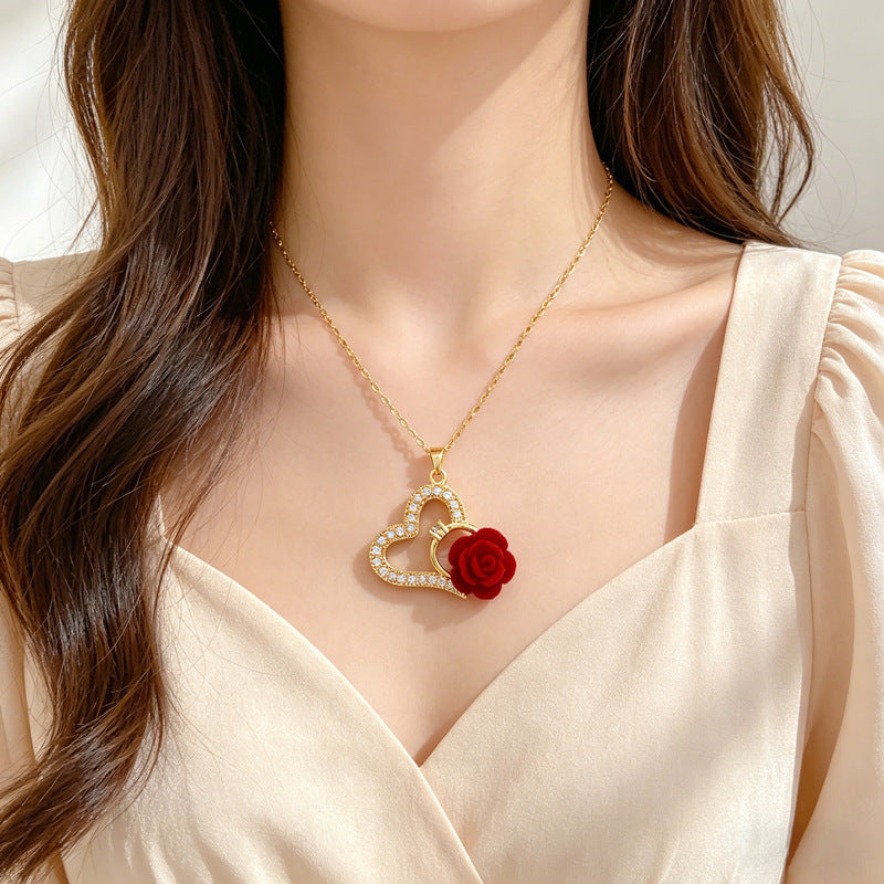 Collier Cœur Rosélia