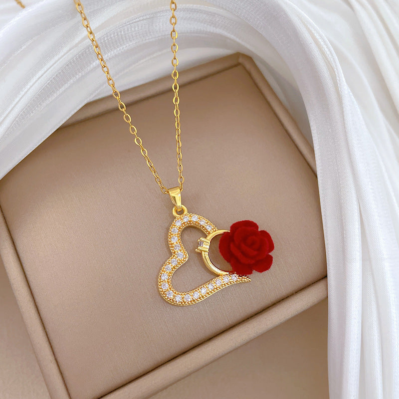 Collier Cœur Rosélia