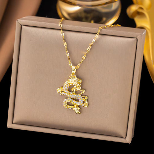 Collier Golden Dragon