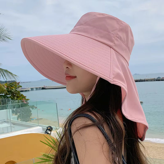 Chapeau Long Rose Anti-UV