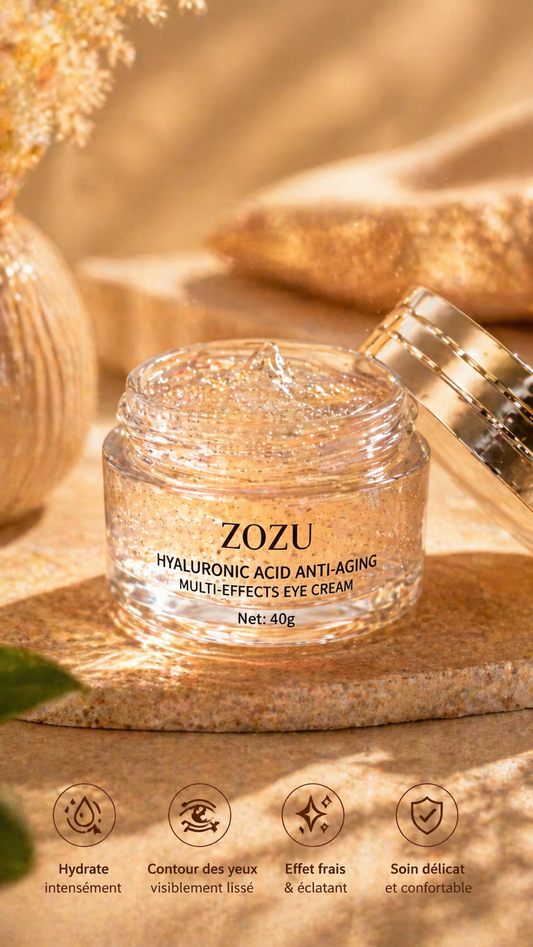 Crème Contour des Yeux Acide Hyaluronique & Or 24K