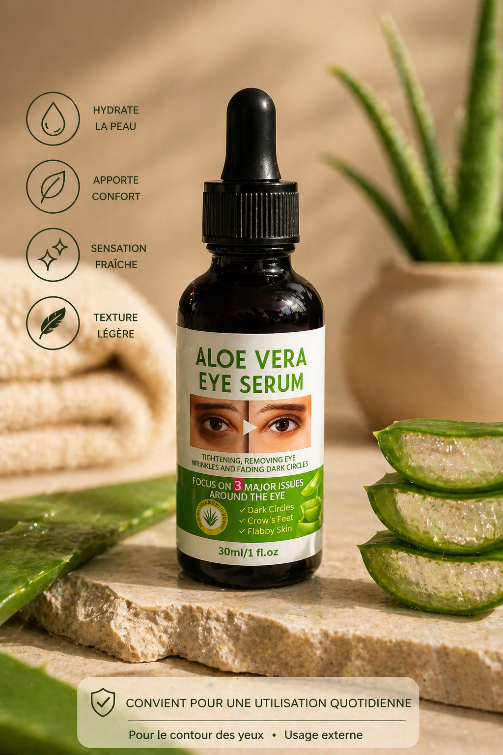 Sérum Contour des Yeux Aloe Vera
