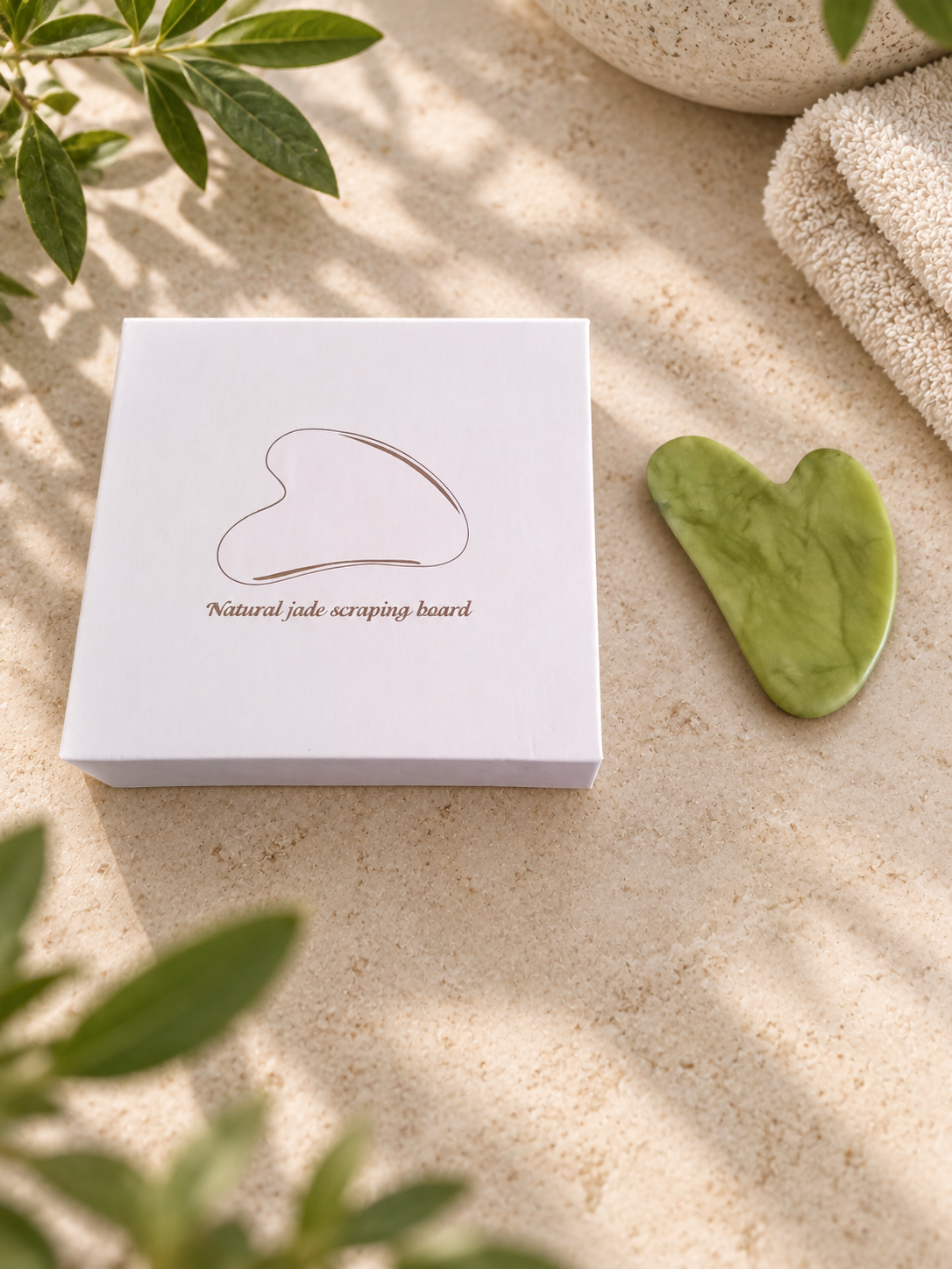 Gua Sha Visage en Pierre Naturelle