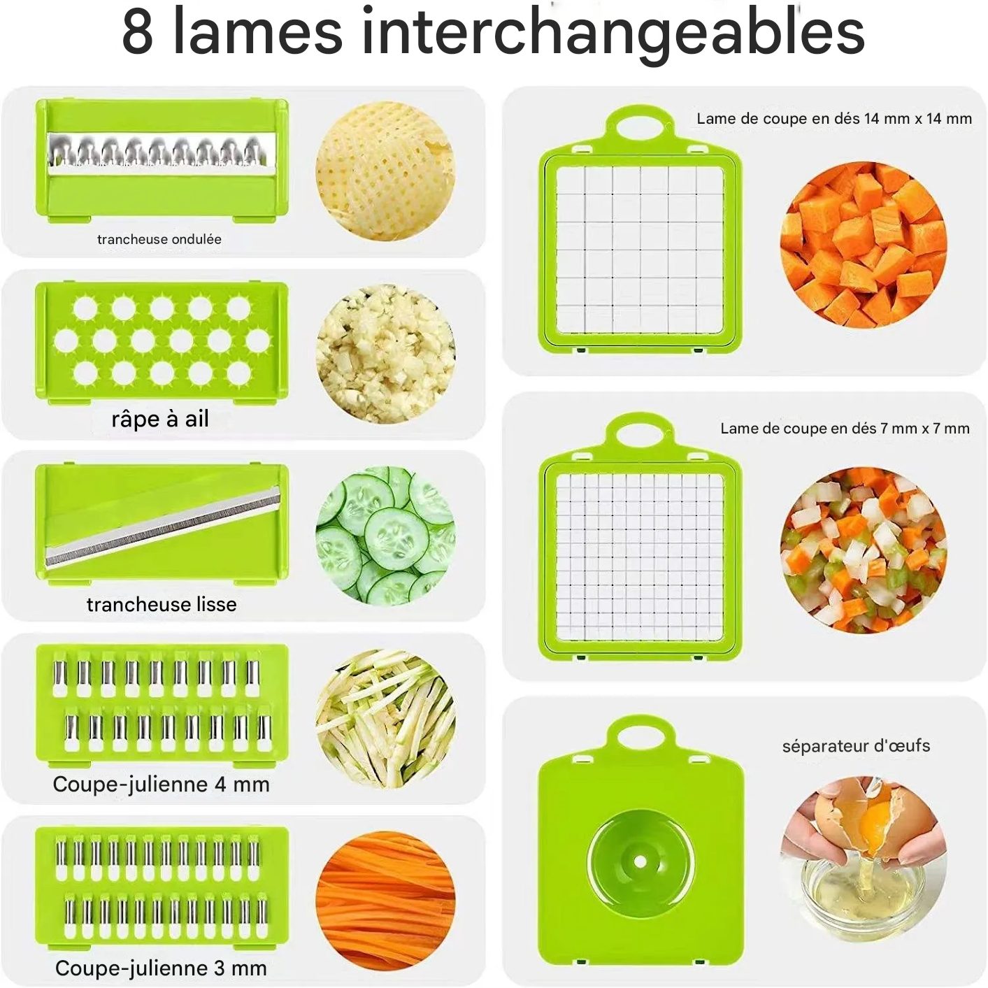 Coupe-légumes multifonction 16 en 1
