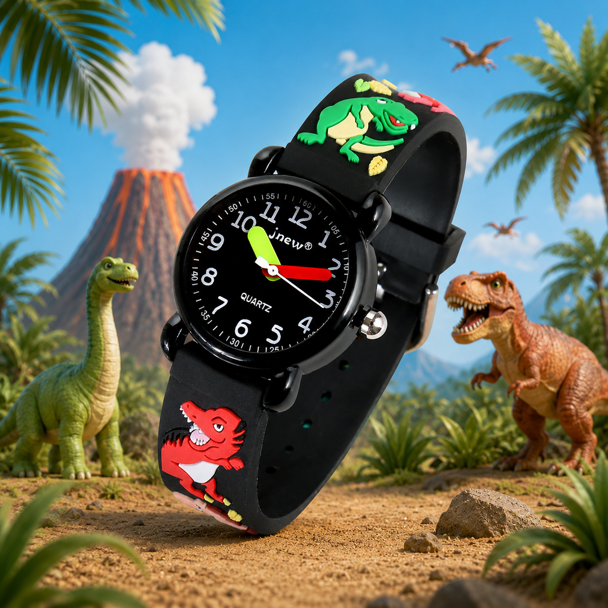 Montre Dinosaure – Analogique 3D