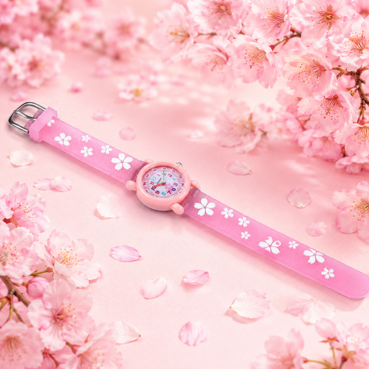 Montre Sakura Rose – Analogique 3D