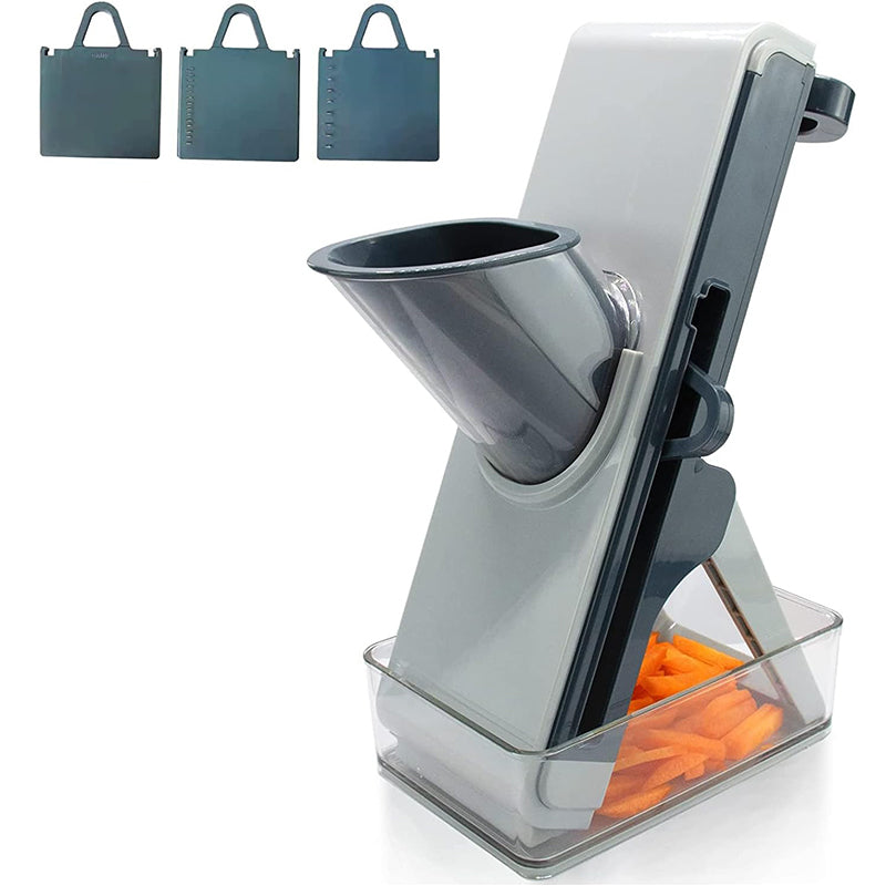 Mandoline Premium 4 Lames avec Bac de Conservation