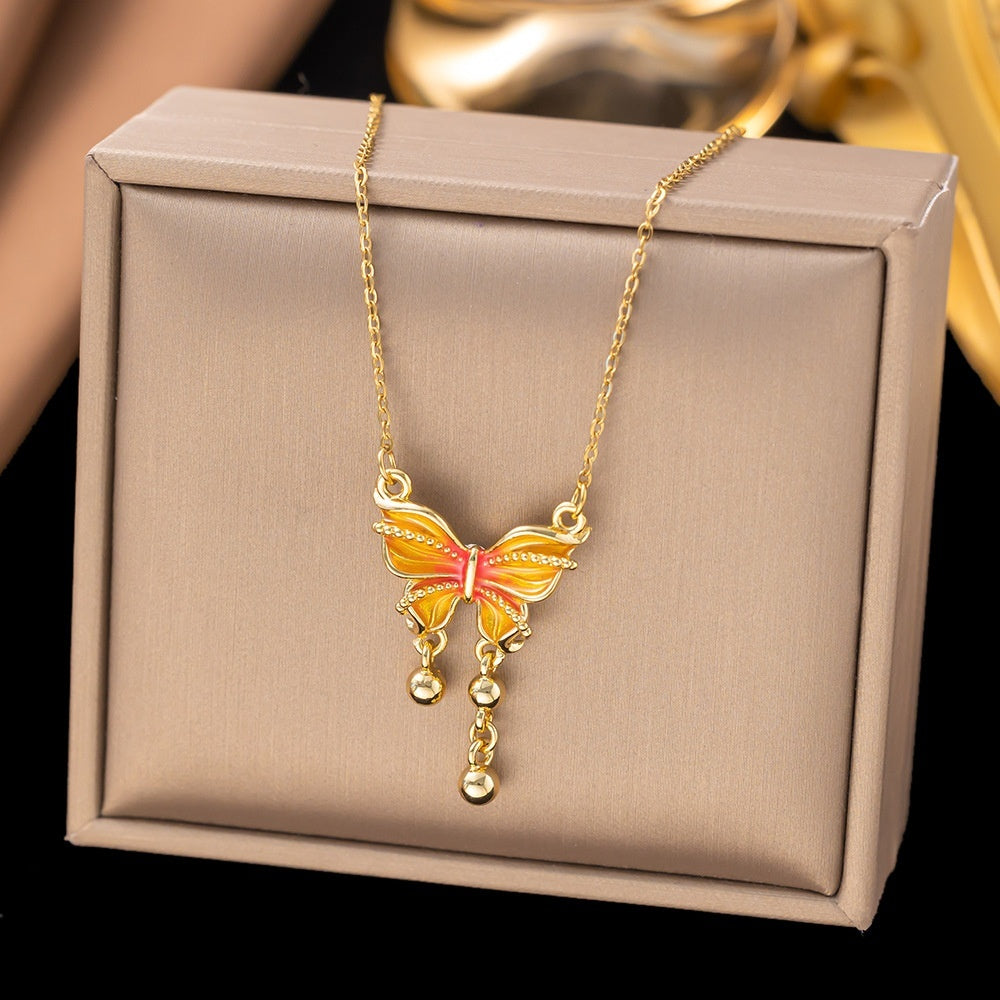 Collier Papillon Sunset