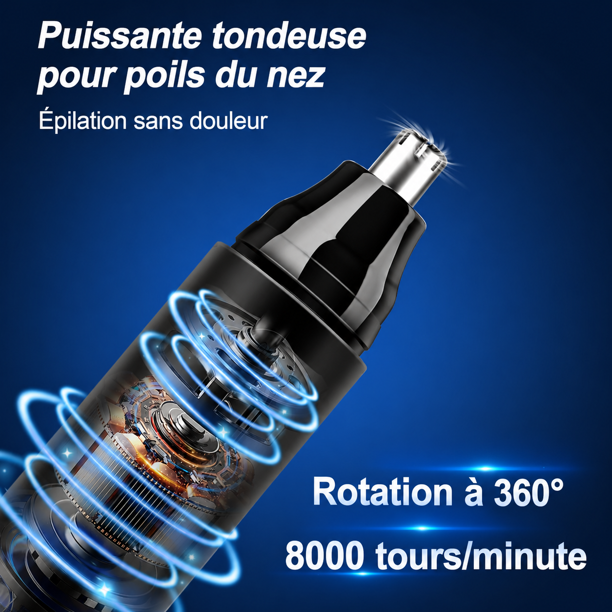 Tondeuse nez multifonction – 4 en 1 rechargeable