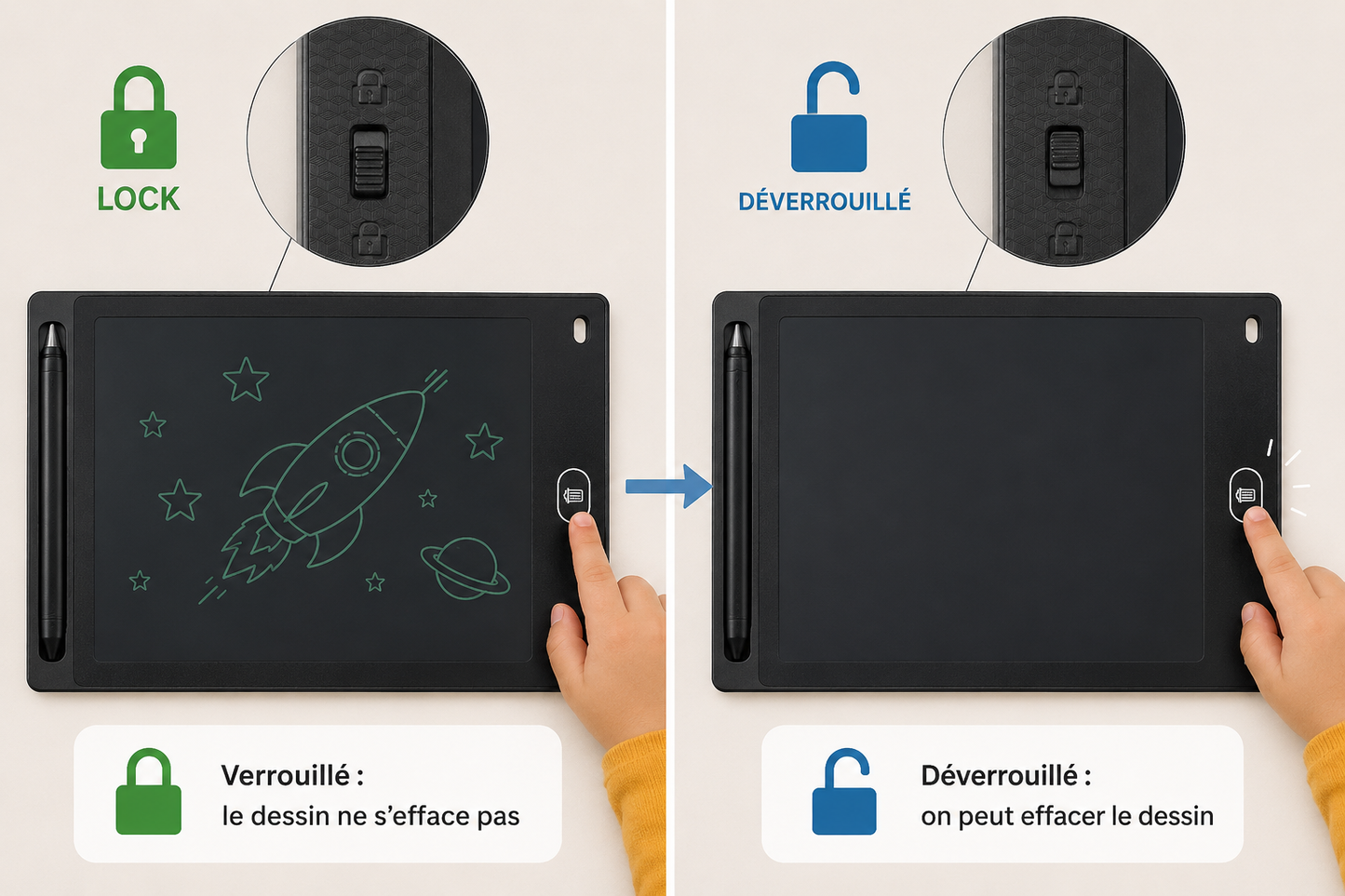 Tablette LCD d’Écriture Enfant