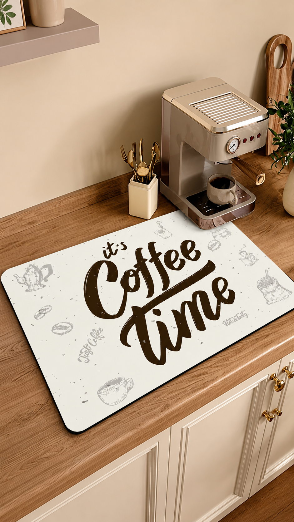 Tapis Absorbant « Coffee Time » – 30 x 40 cm