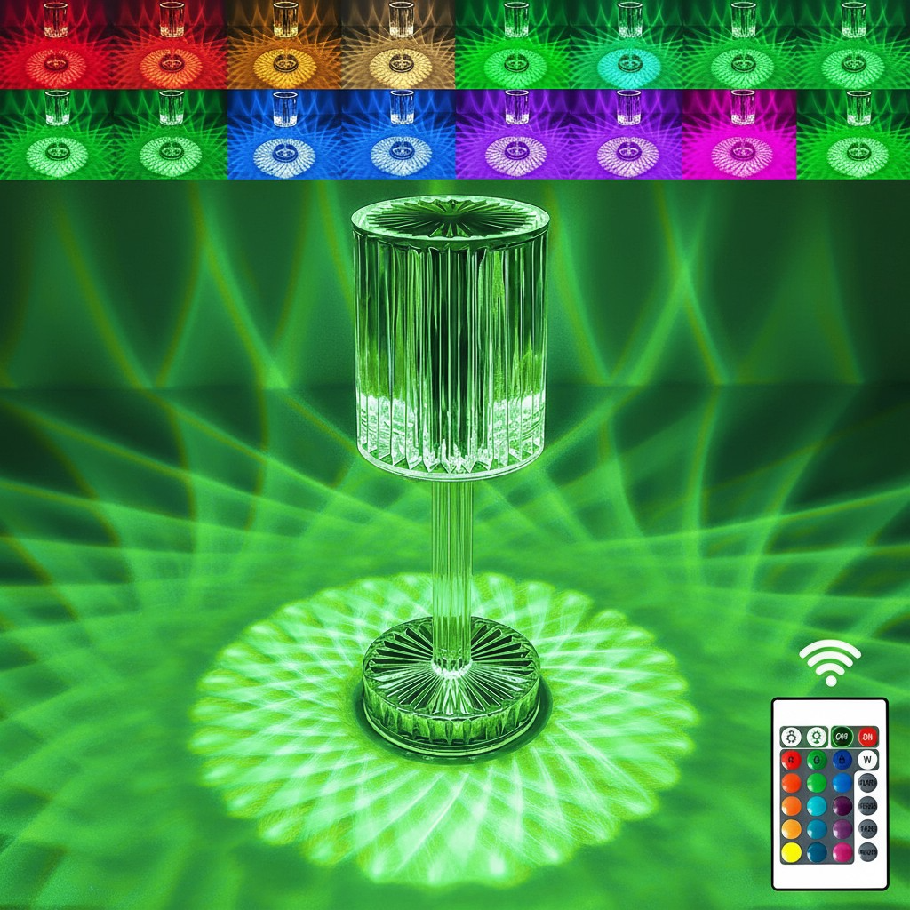 Lampe de Table Cristal LED